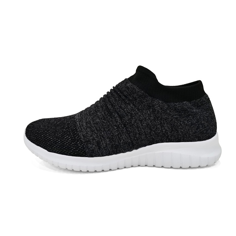 China Popular Latest Fashion Slip-On Knit Sneaker Cheap Sports Running Casual Shoes