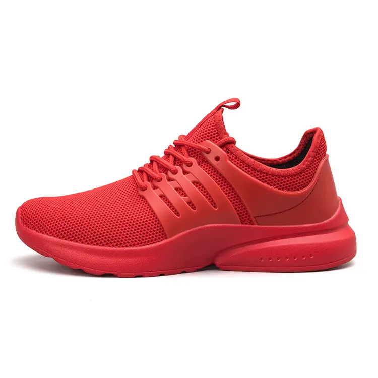 Fabric Upper Fashion Breathable Light Knitting Customized BSCI Unisex MD Mesh OEM , ODM Sport Shoes Men Casual Shoes Sneakers